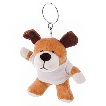 Key ring plushy dog for printing
