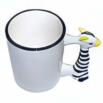 Kubek do nadruku do sublimacji zwierzątko - zebra