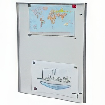 Magnetic showcase with swing door 70 x 100 cm (9 x A4)