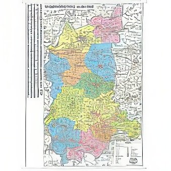LUBUSKIE - mapa administracyjno - drogowa 100 x 120 cm