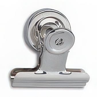 Metalowy klip na dokumenty 50 mm z magnesem - 2 sztuki