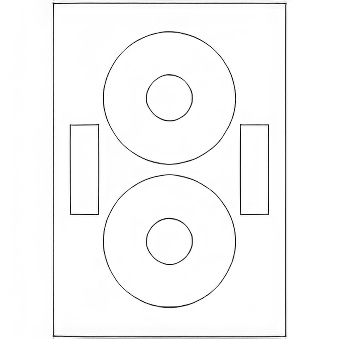 Glossy Labels for for CD CD04, 20 sheets