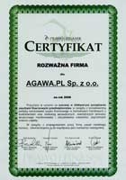 Certyfikat - Rozwa�na Firma