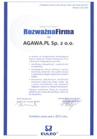 Certyfikat - Rozważna Firma