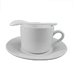 Cup with saucer and spoon for sublimation