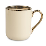 Coffee mug for sublimation with golden rim
