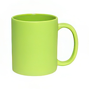 Kubek do sublimacji, limonkowy, 330 ml