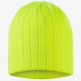 Czapka zimowa , kolor - żółto-neonowy, 740 g/m2