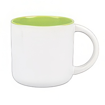 Kubek do sublimacji - jasnozielone wnętrze, 400 ml