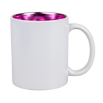 Inside color outside white sublimation mug