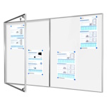 Gablota ogłoszeniowa jednodrzwiowa wewnętrzna z tablicą GTA Typ 3 