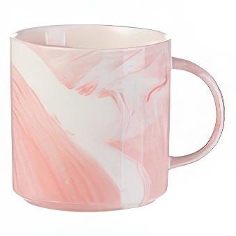 Kubek do sublimacji marmurkowy - piętrowalny, 350 ml