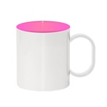 Plastic unbreakable mug for sublimation overprint