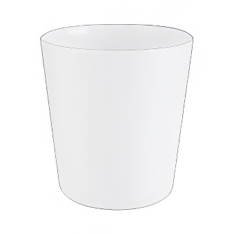 Kubek plastikowy do sublimacji i graweru, nietłukący, bez ucha, biały, 240 ml