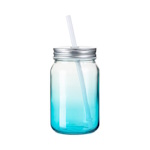 Glass, gradient sublimation Mason Jar mug 