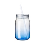 Glass, gradient sublimation Mason Jar mug 