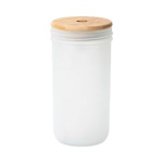 Kubek - słoik szklany, szroniony do sublimacji (Mason Jar), z pokrywką