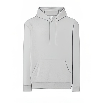 Bluza męska z kapturem do nadruku Kolor: srebrny Rozmiar: 2XL