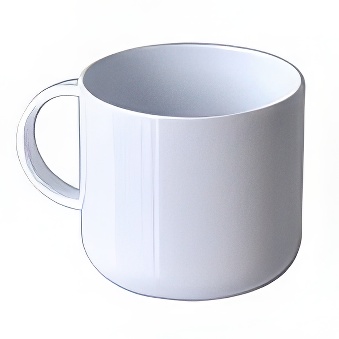 Kubek plastikowy mini do sublimacji i graweru, nietłukący, biały, 180 ml