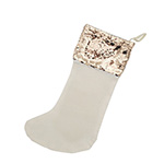 Rose gold sequin Christmas stocking for sublimation