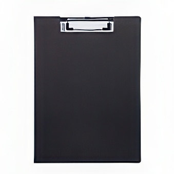 Clipboard - podkładka do pisania z wytrzymałej tektury z papierową laminacją MAUL eko A4, kolor - czarny