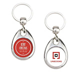 Elements for making metal keychains with token