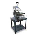 Swing Press - prasa termotransferowa z opcją wymiany płyt, otwierana na bok - swing - stolik w zestawie