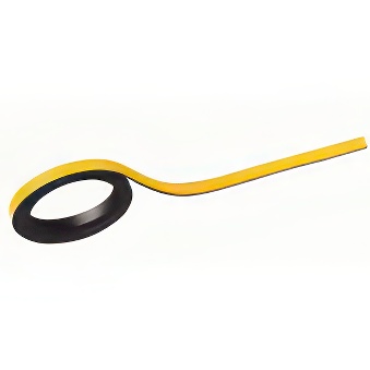 Pasek magnetyczny suchościeralny żółty, 0,5 cm x 1 m