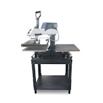 Swing Duo Press - prasa termotransferowa z opcją wymiany płyt, otwierana na bok - swing - stolik w zestawie