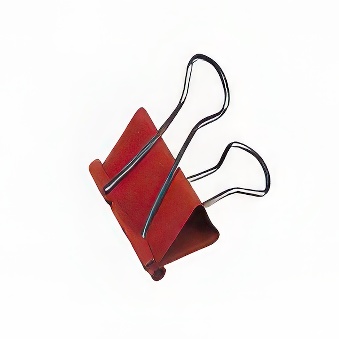 Klip archiwizacyjny, czerwony, 1,9 cm