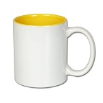 Inside color outside white sublimation mug