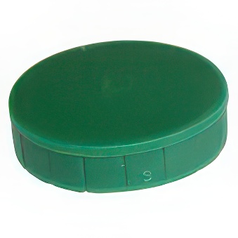 Magnesy tablicowe okrągłe - zielone 15 mm