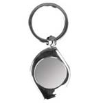 Metal round keychain for sublimation and engraving