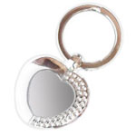 Key ring heart for sublimation and engraving