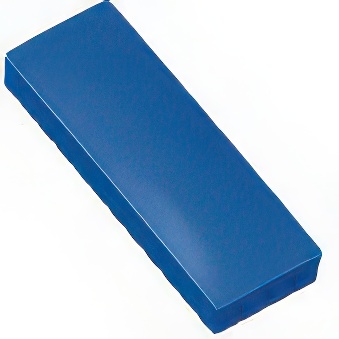 Magnesy prostokątne do tablic biurowe - niebieskie