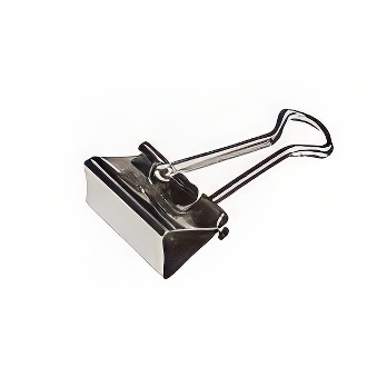 Klip archiwizacyjny, srebrny, 1,9 cm