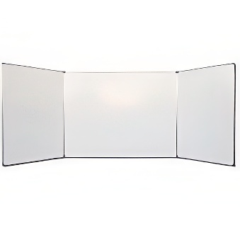 Trzyczęściowa tablica suchościeralna magnetyczna (tryptyk), 100 x 200 x 400 cm