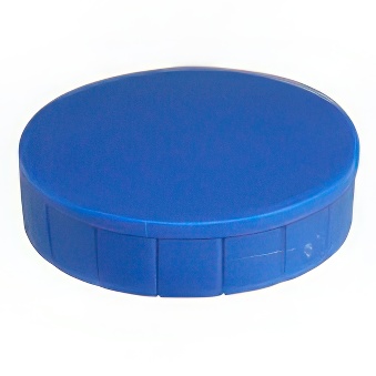 Magnesy tablicowe biurowe okrągłe - niebieskie 20 mm