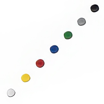 Magnesy tablicowe okrągłe - kolorowe