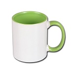 Inside and handle color sublimation mug