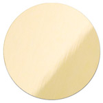 Gold, glossy metal disc for sublimation, engraving, laser printer heat transfer, and DTF