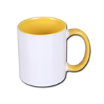 Inside and handle color sublimation mug