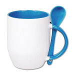 Mug for sublimation printout with spoon