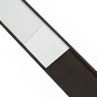 Listwa magnetyczna do etykiet (C-Profil + etykieta papierowa + przezroczysta folia PVC)