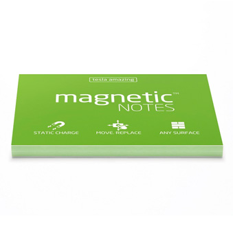 Elektrostatyczne suchościeralne karteczki na notatki - zielone 10 x 7 cm