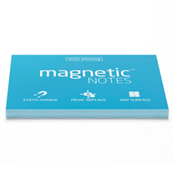 Elektrostatyczne suchościeralne karteczki na notatki - niebieskie 10 x 7 cm