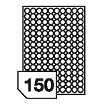 Self-adhesive labels for all types of printers - 150 labels on a sheet