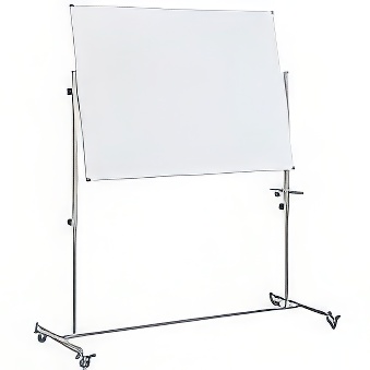 Tablica magnetyczna suchościeralna obrotowa na stojaku, 100 x 180 cm