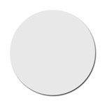 White, glossy metal disc for sublimation, engraving, laser printer heat transfer, and DTF