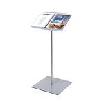 Info Stand with ring binder mechanism